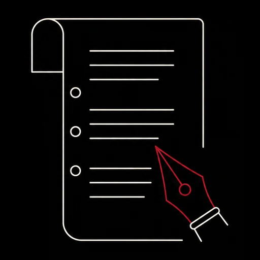 Icon for the Script step in the ZerezoFilms creative process