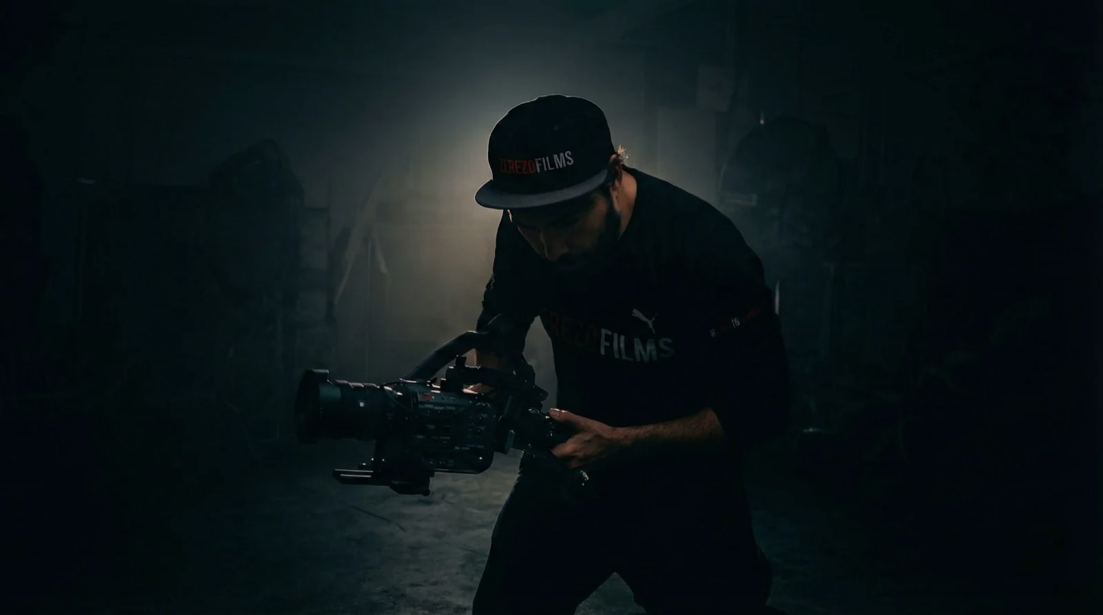 ZerezoFilms camera operator running a cinema camera on a corporate video set